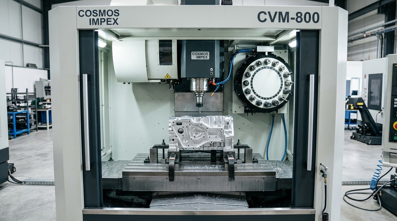 VMC machining services Secunderabad Cosmos Impex vertical machining centre